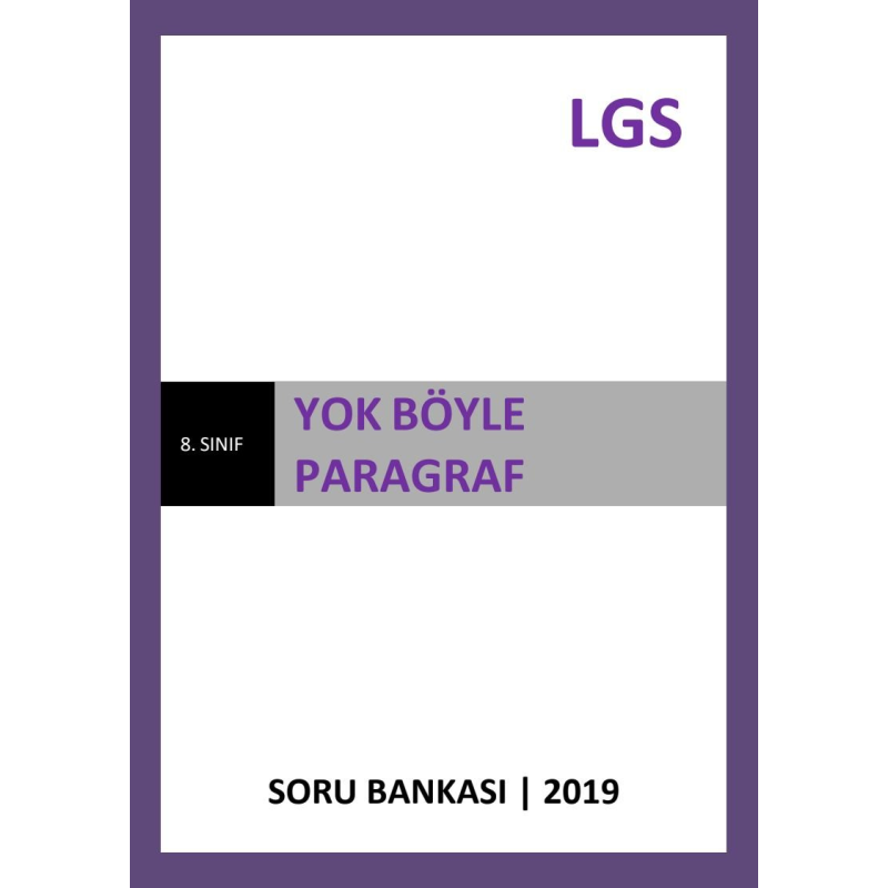 YOK BÖYLE PARAGRAF SORU BANKASI