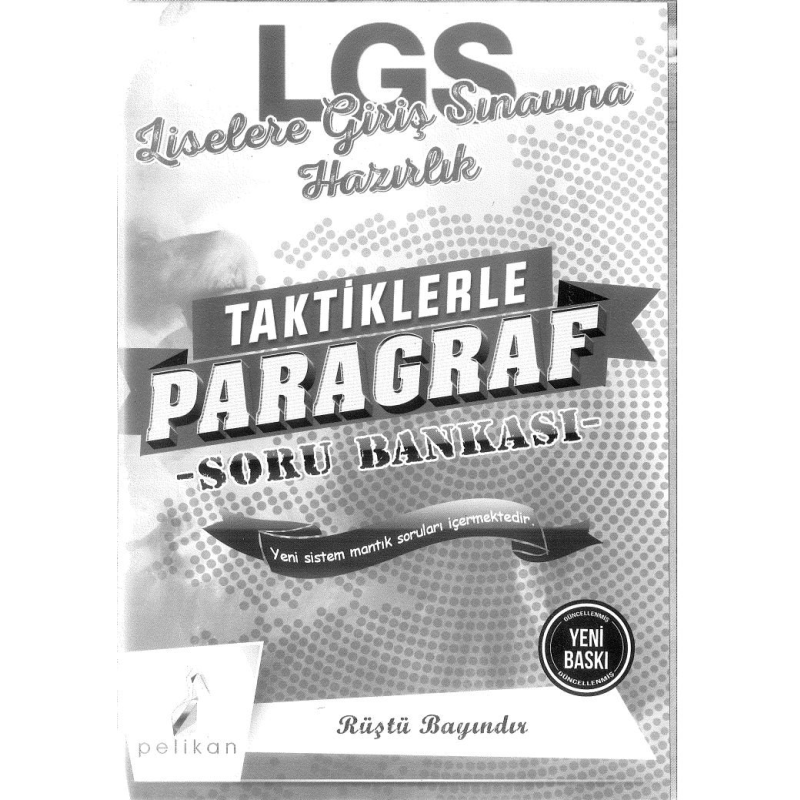 LGS LİSELERE GİRİŞ SINAVINA HAZIRLIK PARAGRAF SORU BANKASI