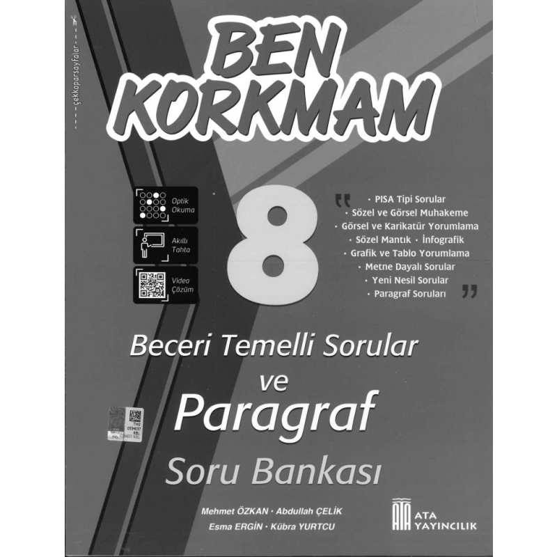 BEN KORKMAM BECERİ TEMELLİ SORULAR PARAGRAF SORU BANKASI