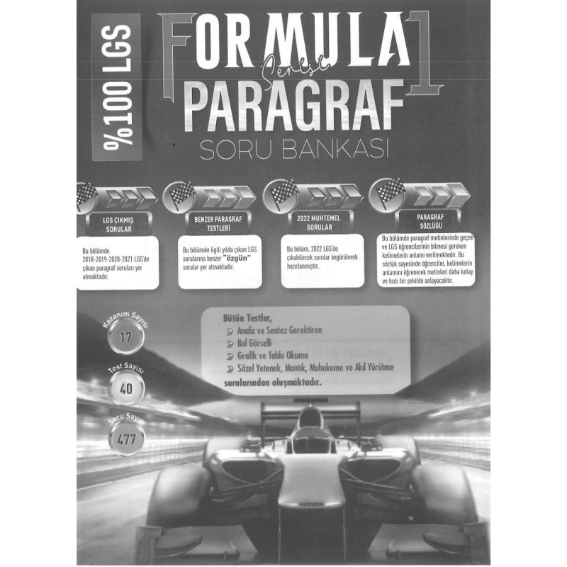 FORMULA SORU BANKASI PARAGRAF