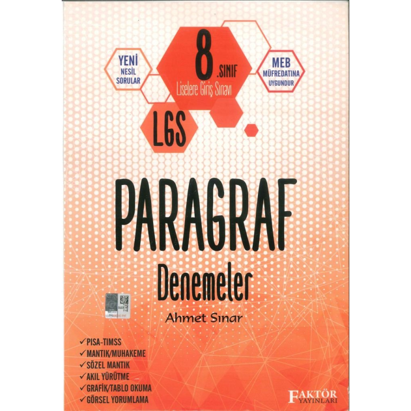 LGS PARAGRAF DENEMELER AHMET SINAR