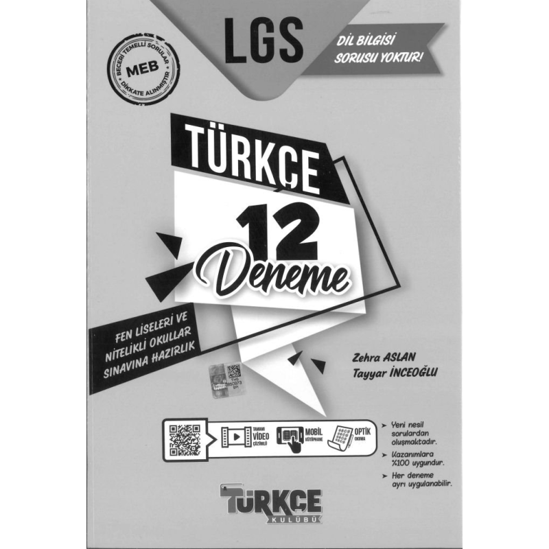 LGS TÜRKÇE 12 DENEME
