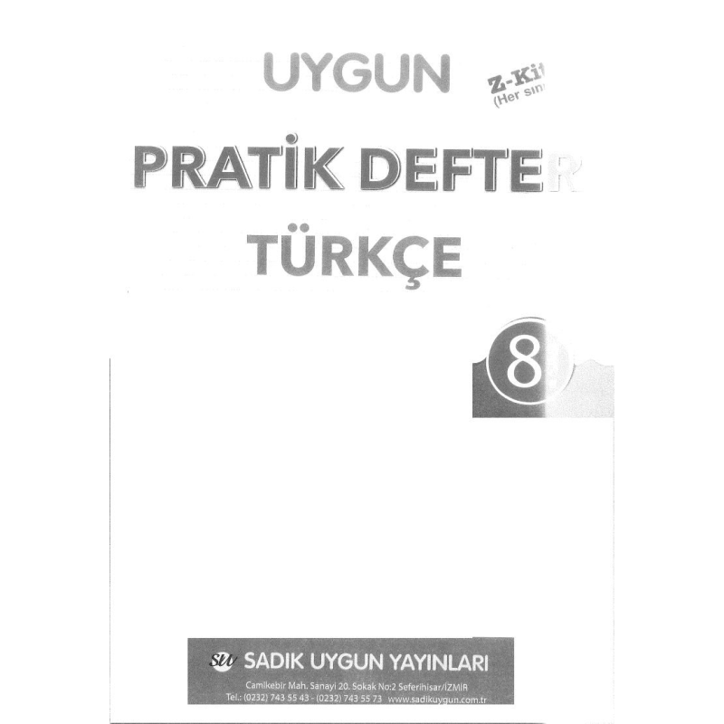 PRATİK DEFTERİ TÜRKÇE