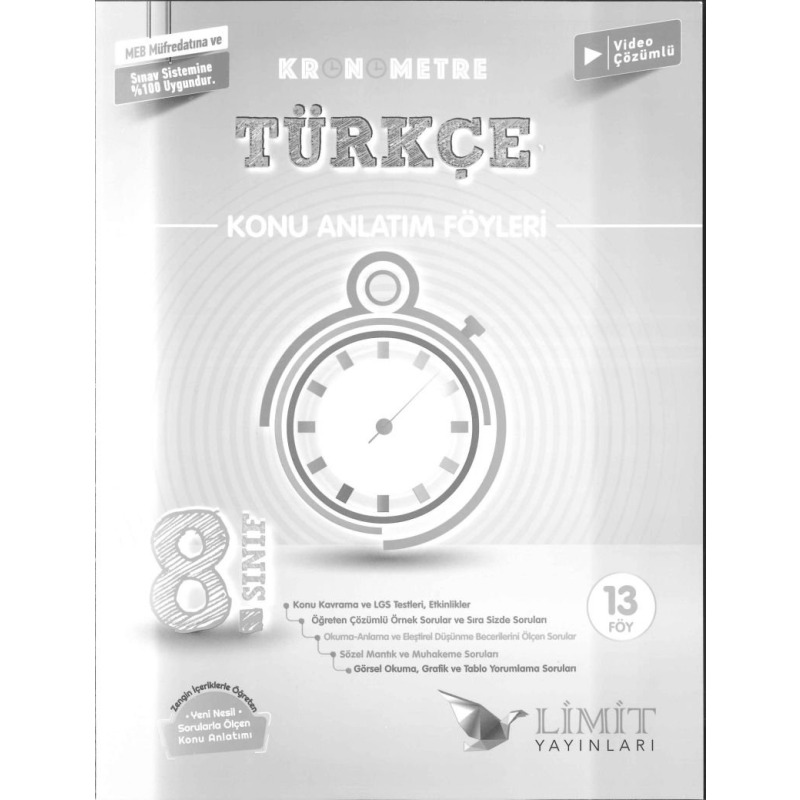 KRONOMETRE TÜRKÇE KONU ANLATIM FÖYLERİ