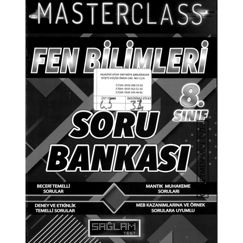 MASTERCLASS FEN BİLİMLERİ SORU BANKASI