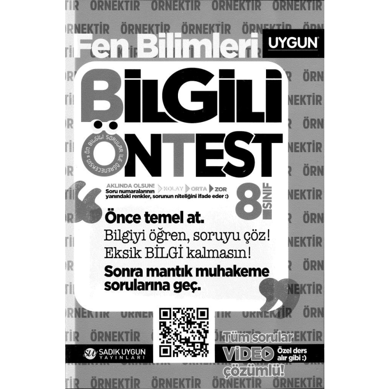 FEN BİLİMLERİ BİLGİLİ ÖNTEST