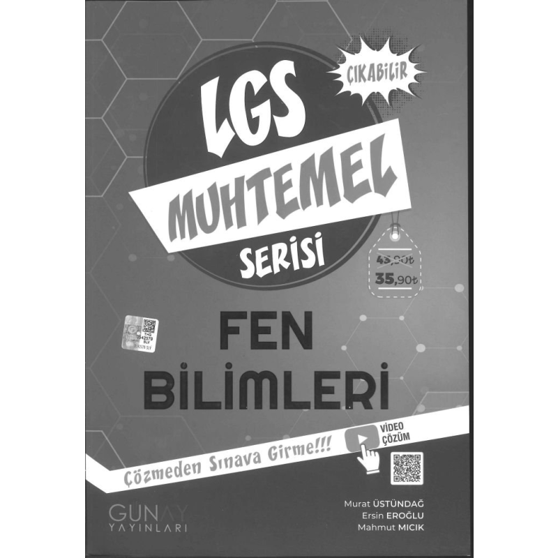 LGS MUHTEMEL SERİSİ FEN BİLİMLERİ