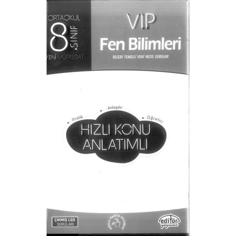 VIP FEN BİLİMLERİ HIZLI KONU ANLATIMLI