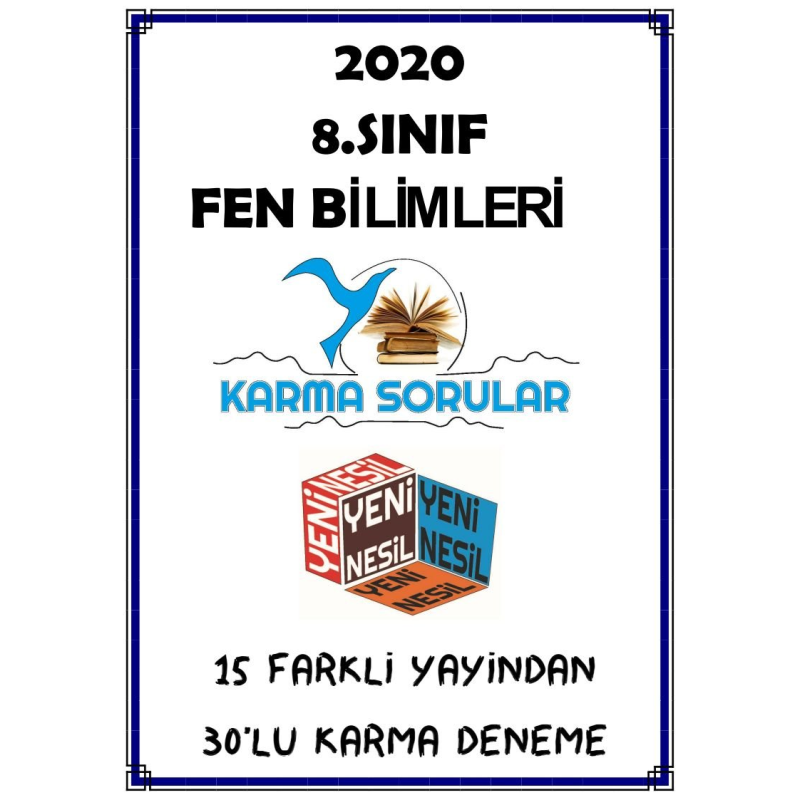 FEN BİLİMLERİ 15 FARKLI YAYINDAN 30'LU KARMA DENEME