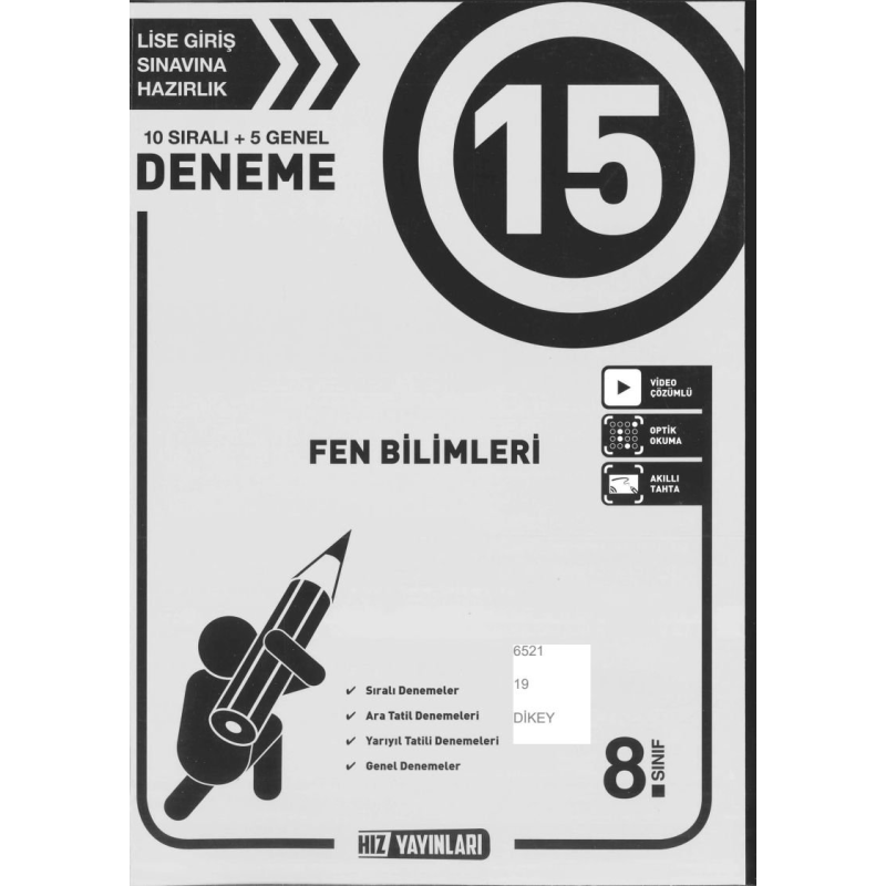 15 DENEME FEN BİLİMLERİ
