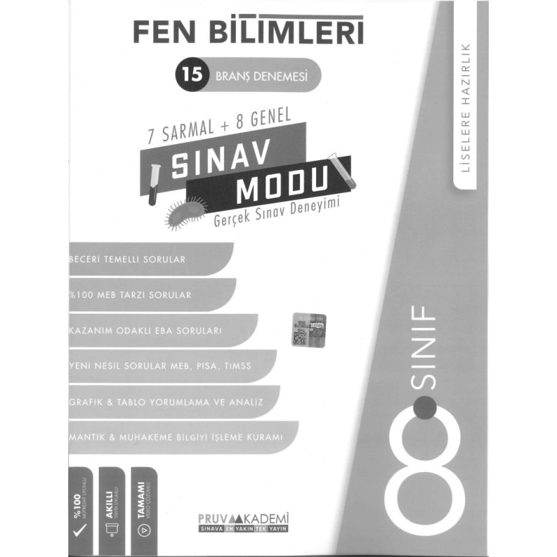 FEN BİLİMLERİ 15 BRANŞ DENEMESİ SINAV MODU
