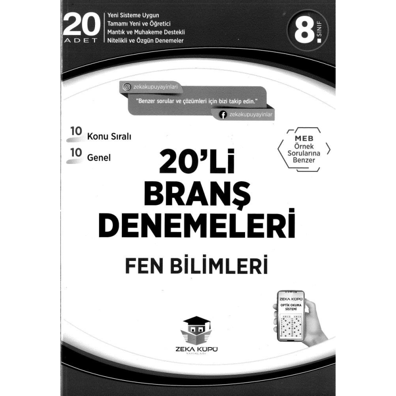 20'Lİ BRANŞ DENEMELERİ FEN BİLİMLERİ