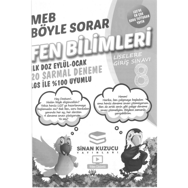 MEB BÖYLE SORAR FEN BİLİMLERİ 20 SARMAL DENEME