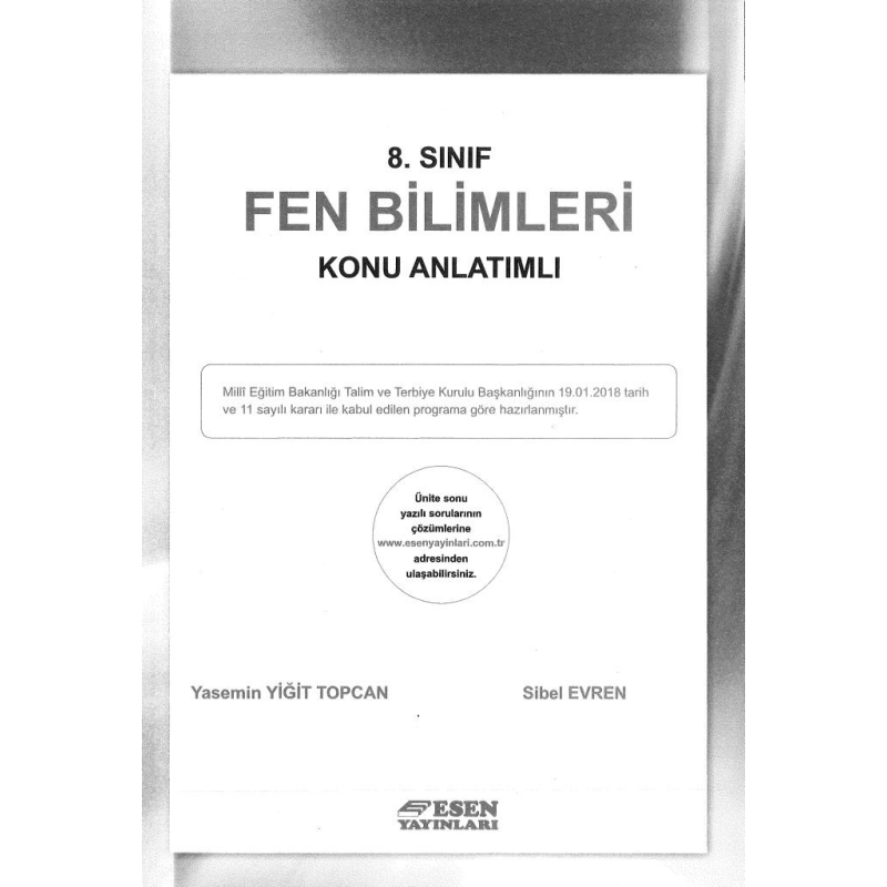 FEN BİLİMLERİ KONU ANLATIMLI