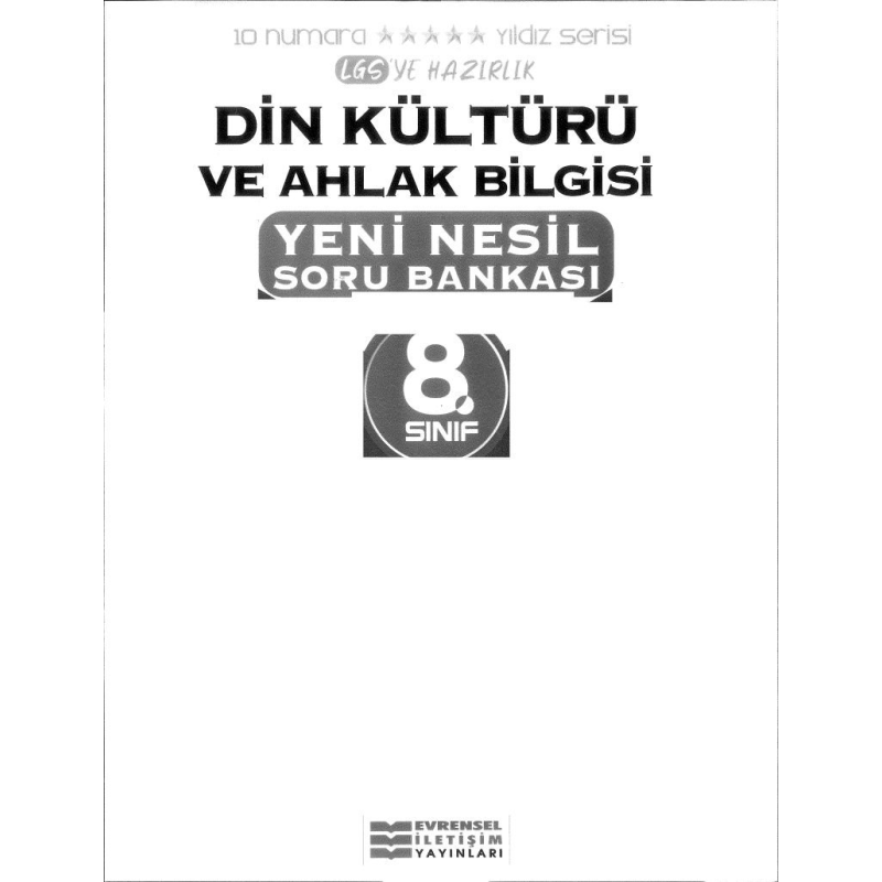 DİN KÜLTÜRÜ VE AHLAK BİLGİSİ YENİ NESİL SORU BANKASI