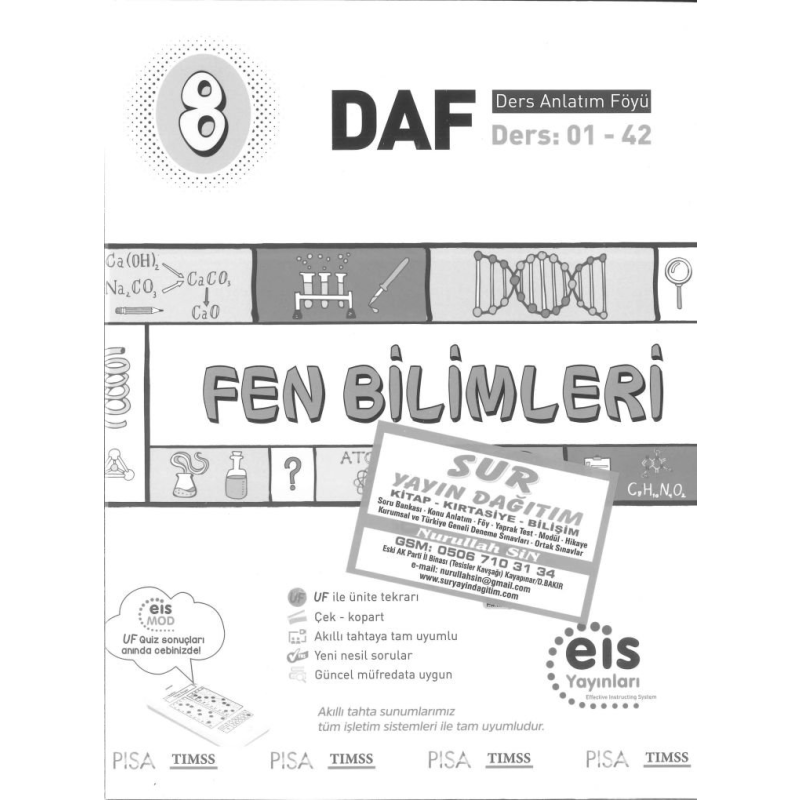 FEN BİLİMLERİ DERS ANLATIM FÖYÜ