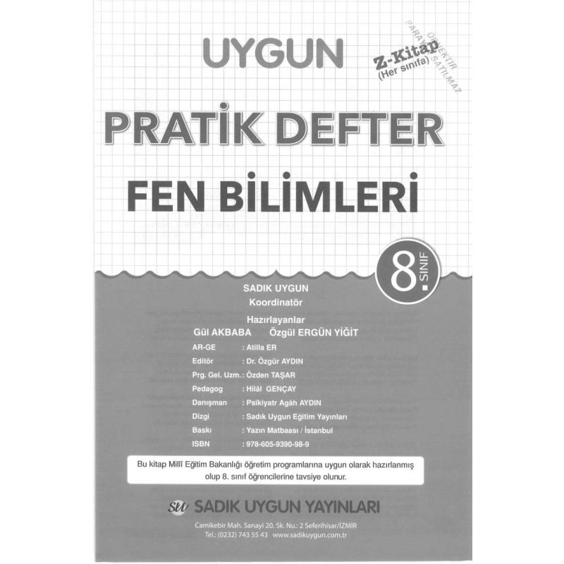 PRATİK DEFTER FEN BİLİMLERİ
