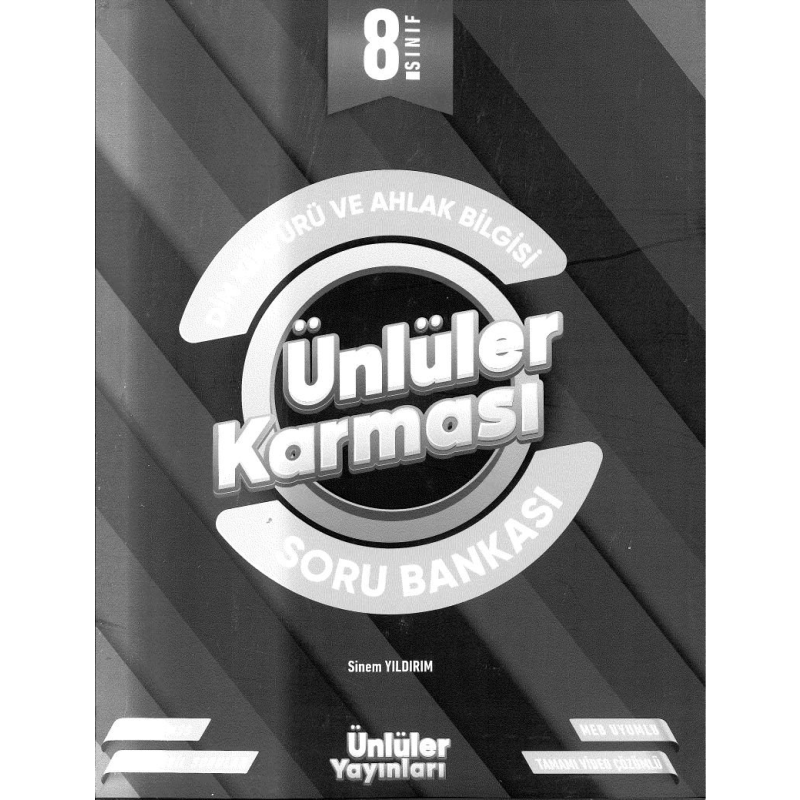 DİN KÜLTÜRÜ VE AHLAK BİLGİSİ ÜNLÜLER KARMASI SORU BANKASI