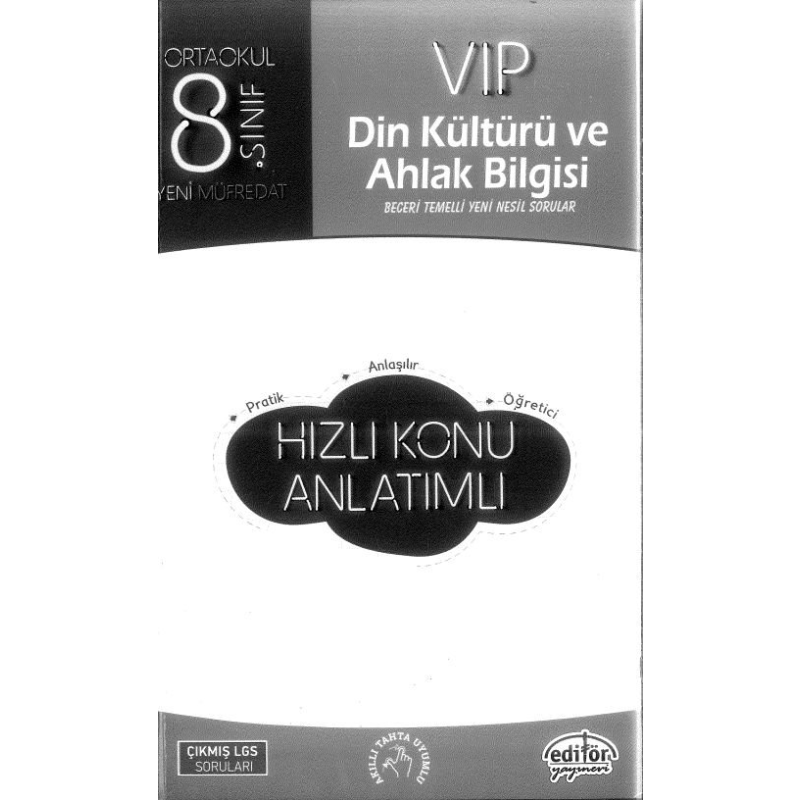 VIP DİN KÜLTÜRÜ VE AHLAK BİLGİSİ HIZLI KONU ANLATIMLI
