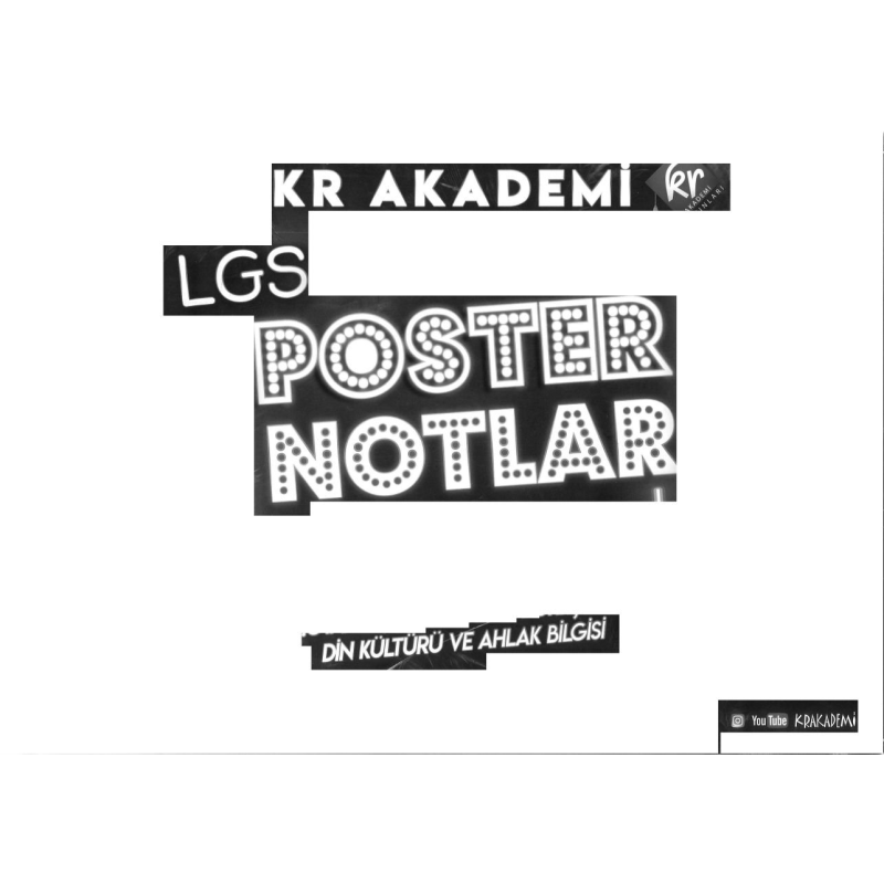 LGS POSTER NOTLARI DİN KÜLTÜRÜ VE AHLAK BİLGİSİ