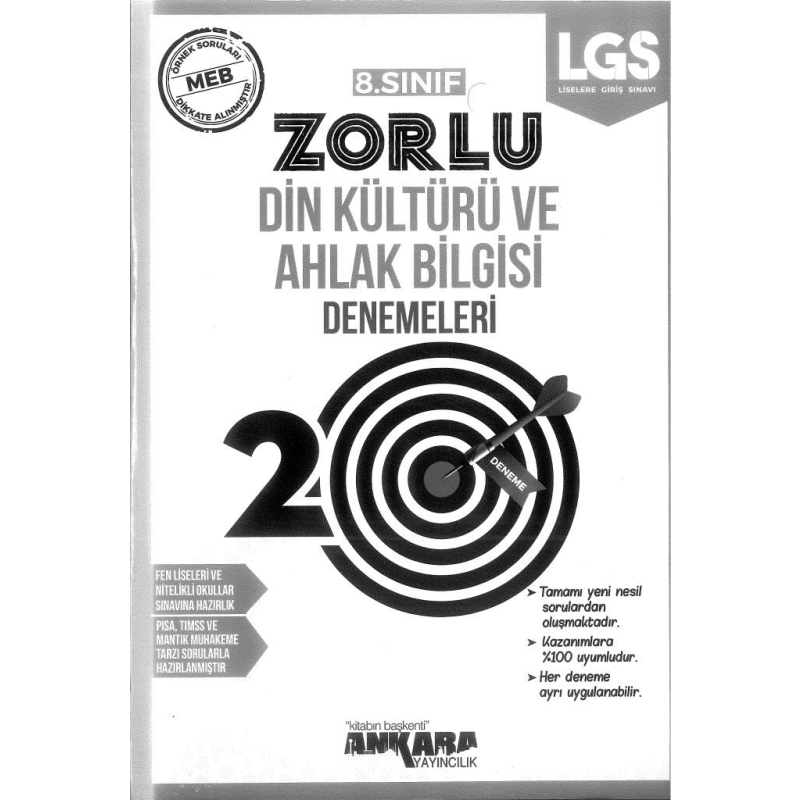 ZORLU DİN KÜLTÜRÜ VE AHLAK BİLGİSİ DENEMELERİ 20 DENEME