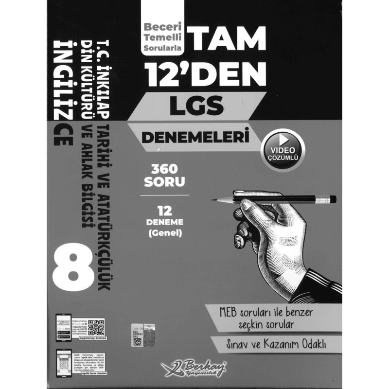 TAM 12'DEN LGS DENEMELERİ 360 SORU 12 DENEME (GENEL)
