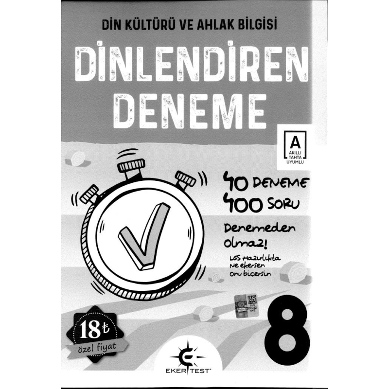DİN KÜLTÜRÜ VE AHLAK BİLGİSİ DİNLENDİREN DENEME 40 DENEME