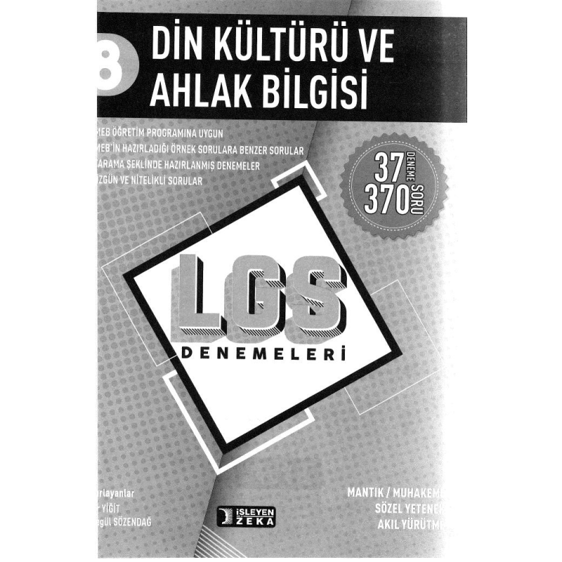 DİN KÜLTÜRÜ VE AHLAK BİLGİSİ LGS DENEMELERİ
