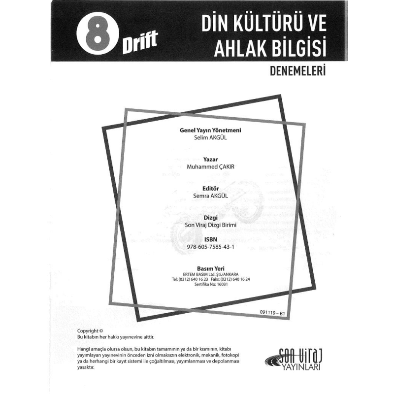 DİN KÜLTÜRÜ VE AHLAK BİLGİSİ DRİFT DENEMELERİ