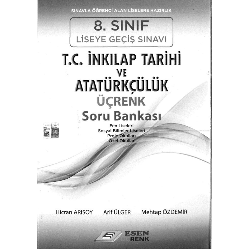 T.C. İNKILAP TARİHİ VE ATATÜRKÇÜLÜK ÜÇRENK SORU BANKASI