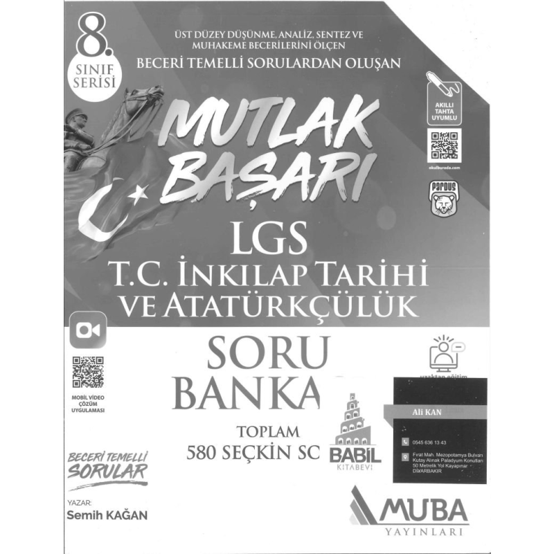 MUTLAK BAŞARI LGS T.C. İNKILAP TARİHİ VE ATATÜRKÇÜLÜK SORU BANKASI