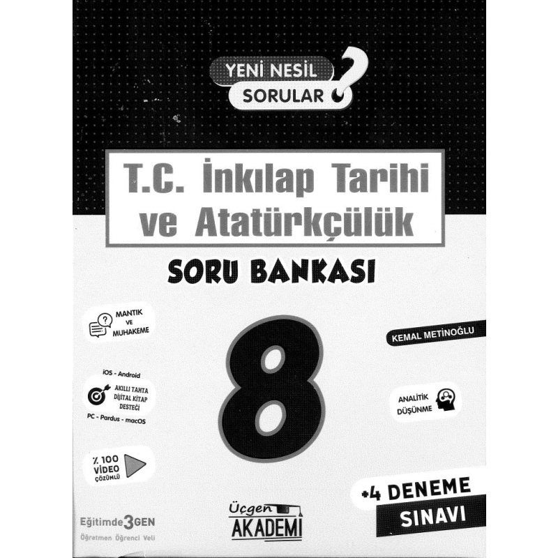 T.C. İNKILAP TARİHİ VE ATATÜRKÇÜLÜK SORU BANKASI