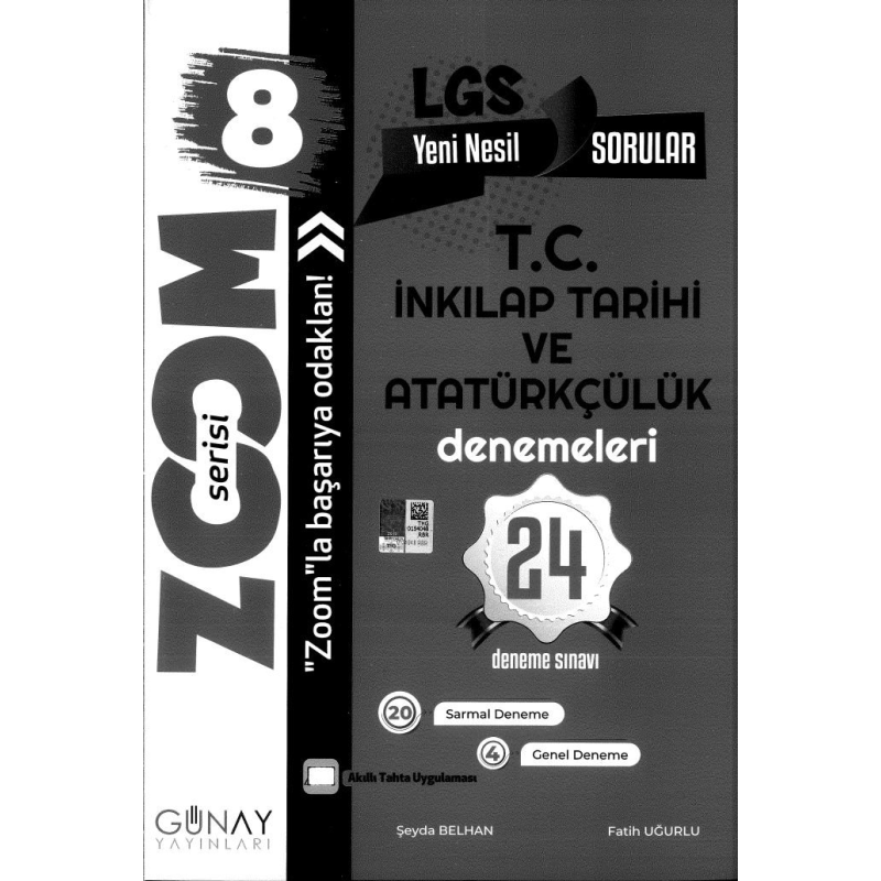 ZOOM SERİSİ LGS T.C. İNKILAP TARİHİ VE ATATÜRKÇÜLÜK DENEMELERİ 24 DENEME SINAVI