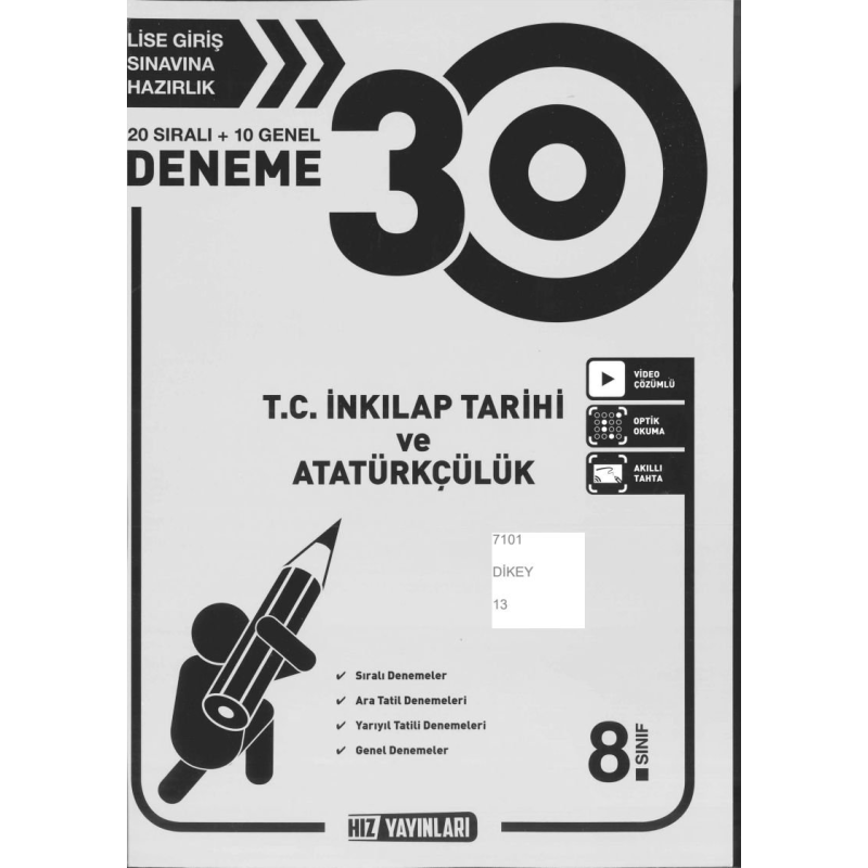 30 DENEME T.C. İNKILAP TARİH VE ATATÜRKÇÜLÜK