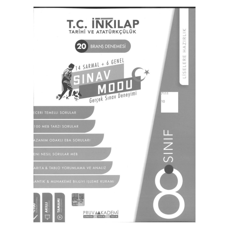 T.C. İNKILAP TARİHİ VE ATATÜRKÇÜLÜK 20 BRANŞ DENEMESİ SINAV MODU