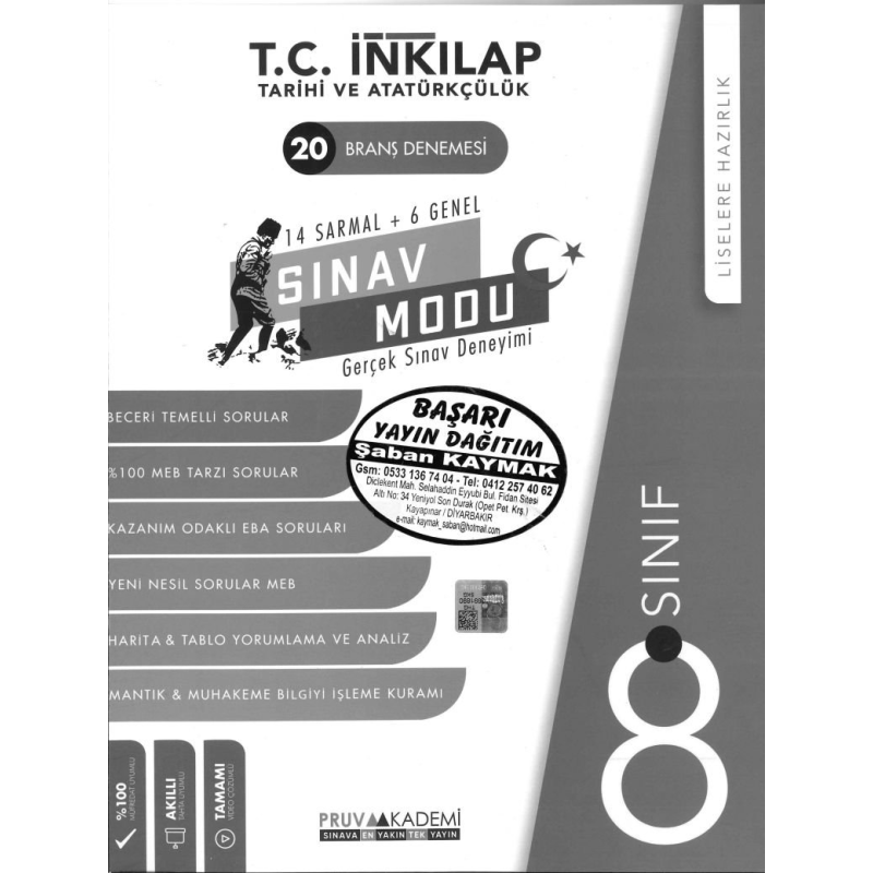 T.C. İNKILAP TARİHİ VE ATATÜRKÇÜLÜK 20 BRANŞ DENEMESİ SINAV MODU