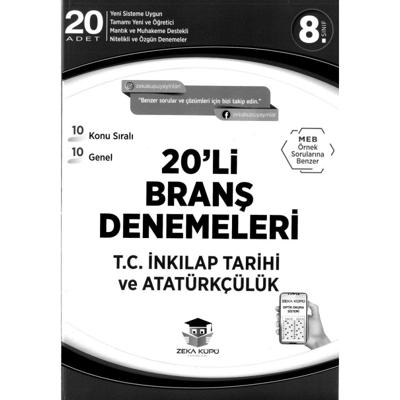 20'Lİ BRANŞ DENEMELERİ T.C. İNKILAP TARİHİ VE ATATÜRKÇÜLÜK