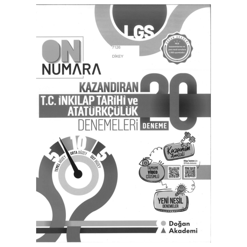 ON NUMARA T.C. İNKILAP TARİHİ VE ATATÜRKÇÜLÜK DENEMELERİ 20 DENEME