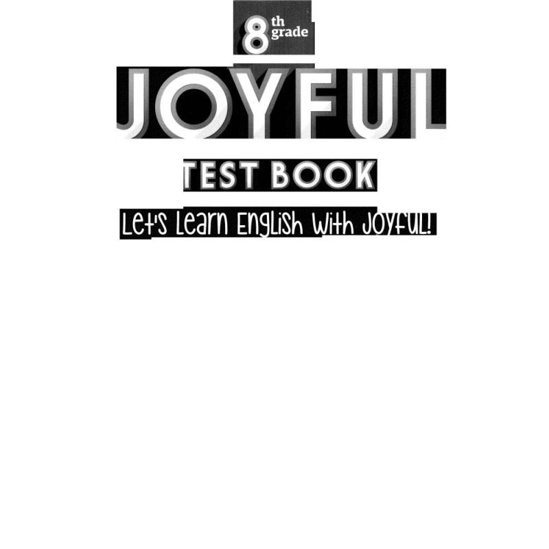 JOYFUL TEST BOOK