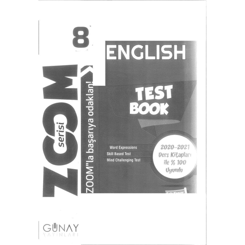 ENGLISH TEST BOOK ZOOM SERİSİ