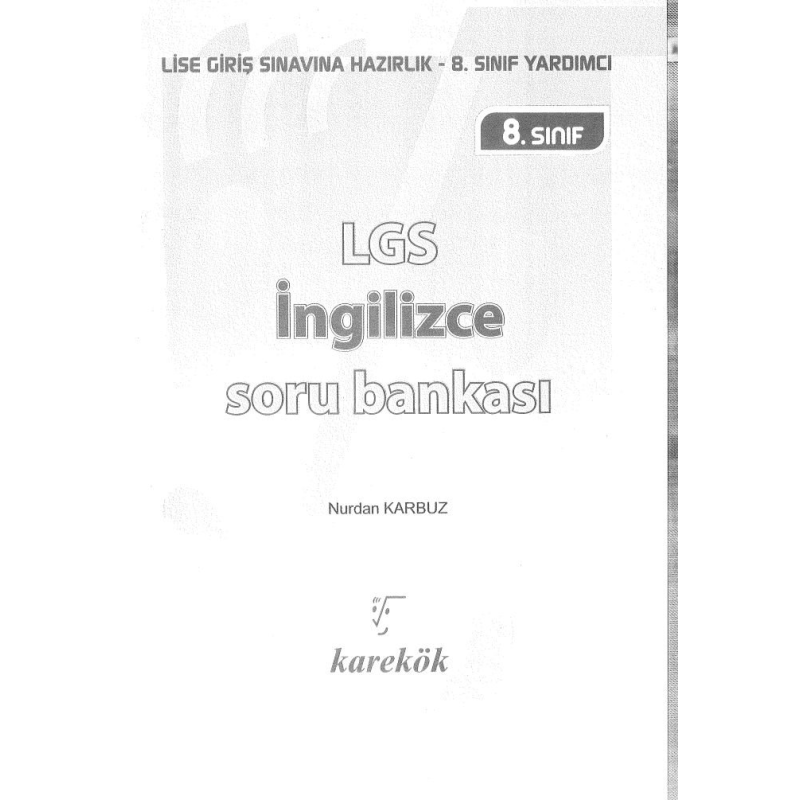 LGS İNGİLİZCE SORU BANKASI