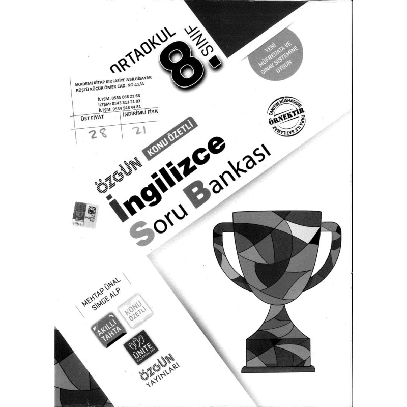 İNGİLİZCE SORU BANKASI KONU ÖZETLİ ÖZGÜN