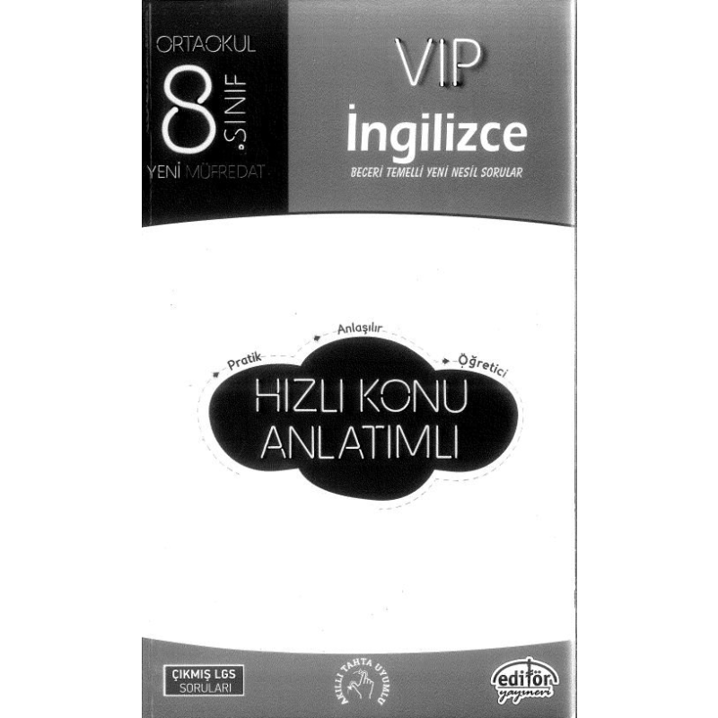 VIP İNGİLZİCE HIZLI KONU ANLATIMLI