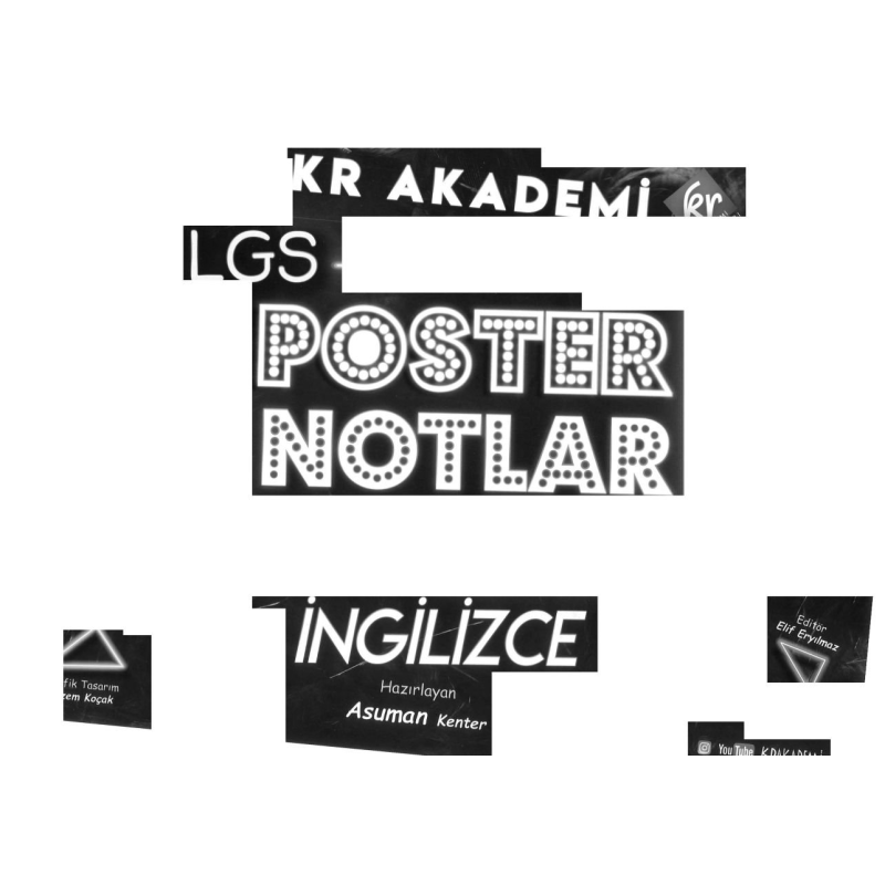 LGS POSTER NOTLARI İNGİLZİCE