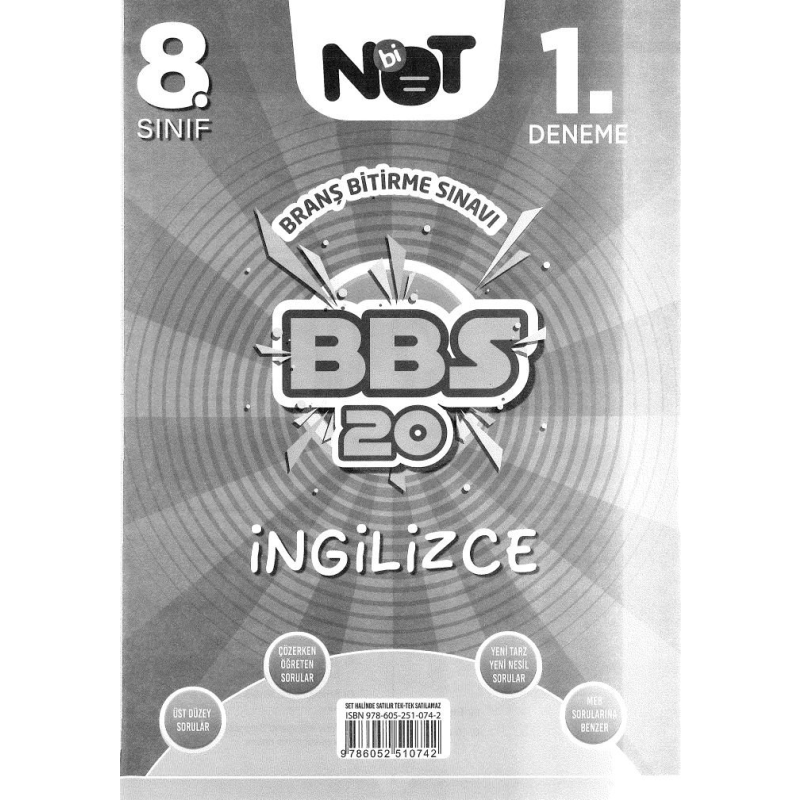 BRANŞ BİTİRME SINAVI BBS 20 İNGİLİZCE
