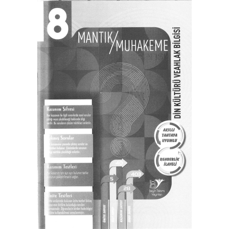 MANTIK/MUHAKEME DİN KÜLTÜRÜ VE AHLAK BİLGİSİ