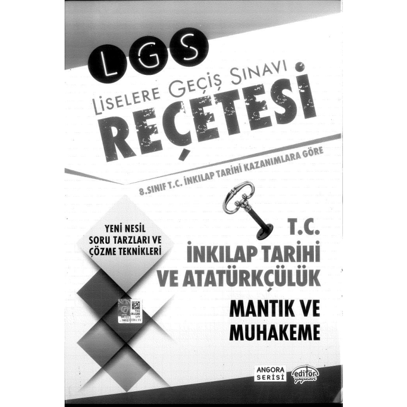 LİSELERE GEÇİŞ SINAVI REÇETESİ T.C. İNKILAP TARİHİ VE ATATÜRKÇÜLÜK MANTIK VE MUHAKEME