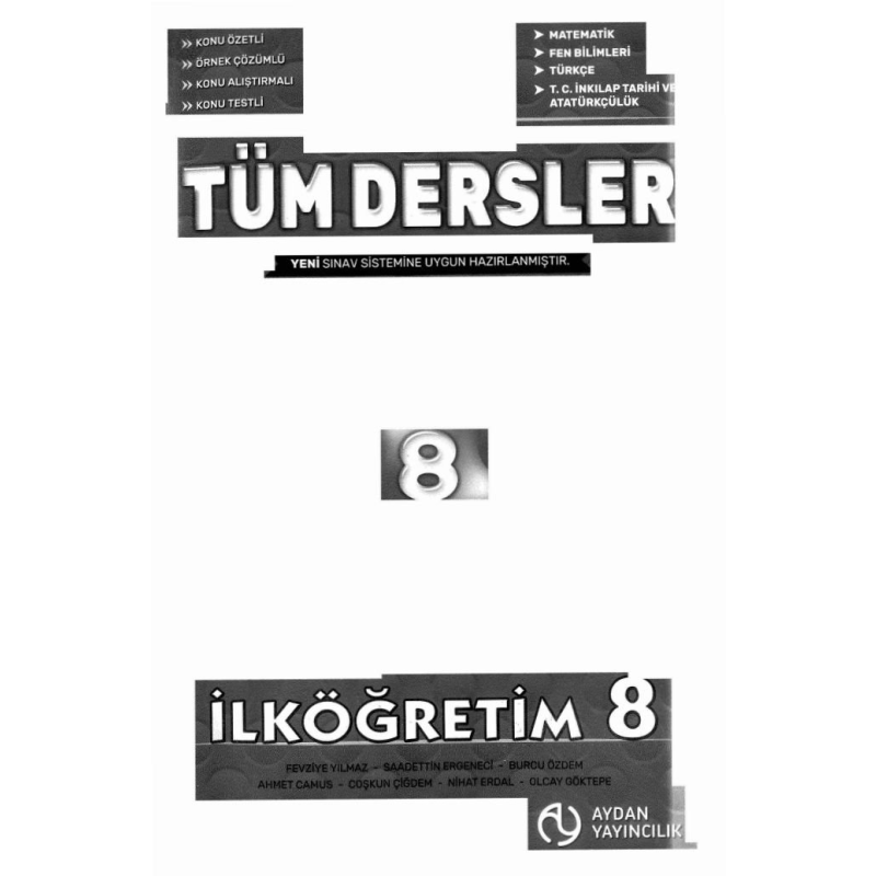 TÜM DERSLER SORU BANKASI KONU ÖZETLİ