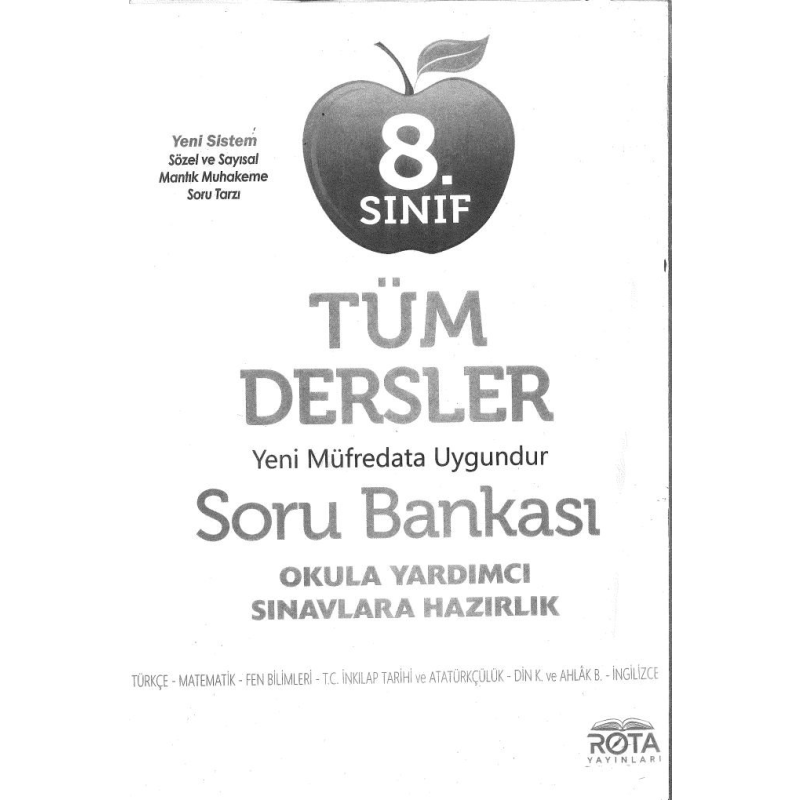 TÜM DERSLER SORU BANKASI OKULA YARDIMCI SINAVLARA HAZIRLIK