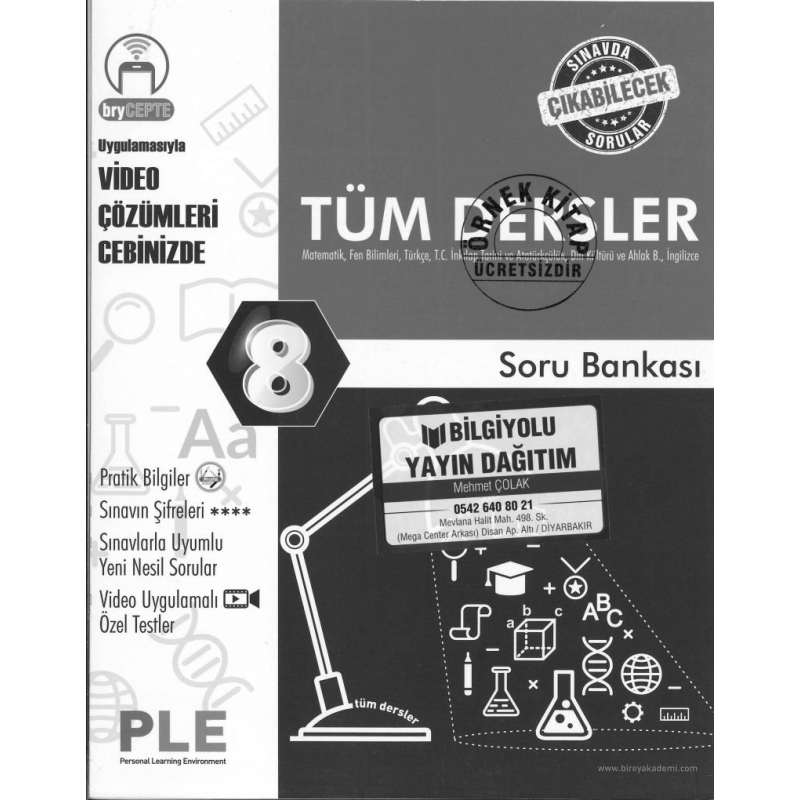 TÜM DERSLER SORU BANKASI